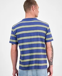 Sun + Stone Men's Cambridge Short Sleeve Crewneck Striped T-Shirt, Exclusively at Macy's
