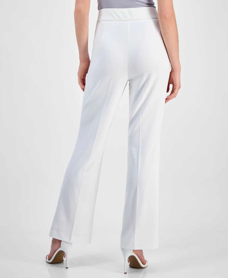 Kasper Women's High-Rise Flare-Leg Pants