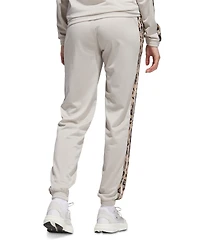 adidas Women's Animal-Print 3-Stripes Tricot Pants