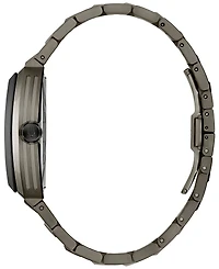 Bulova Men's Maquina Automatic Gray Stainless Steel Bracelet Watch 40mm