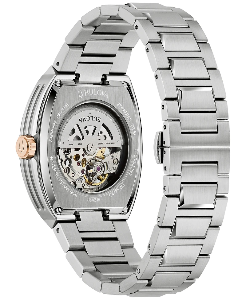 Bulova Men's Maquina Sport Automatic Stainless Steel Bracelet Watch 40mm