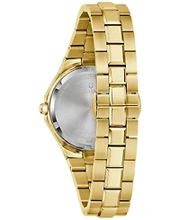 Bulova Women's Prestige Gold-Tone Stainless Steel Bracelet Watch 32mm