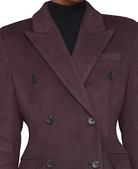 Avec Les Filles Women's Notched-Collar Blazer Coat