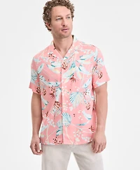 Club Room Men's Elevated Kurt Regular-Fit Floral Button-Down Camp Shirt, Exclusively at Macy's