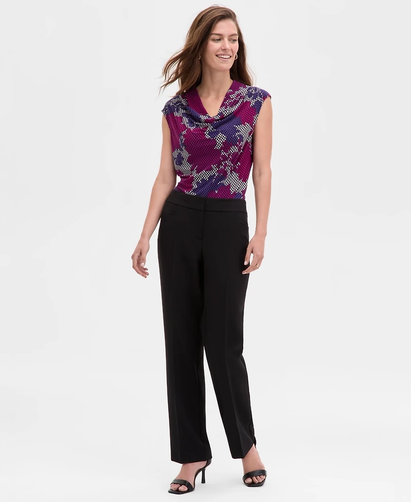 Kasper Petite Straight Full-Length Pants, Regular &