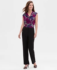 Kasper Petite Straight Full-Length Pants, Regular &