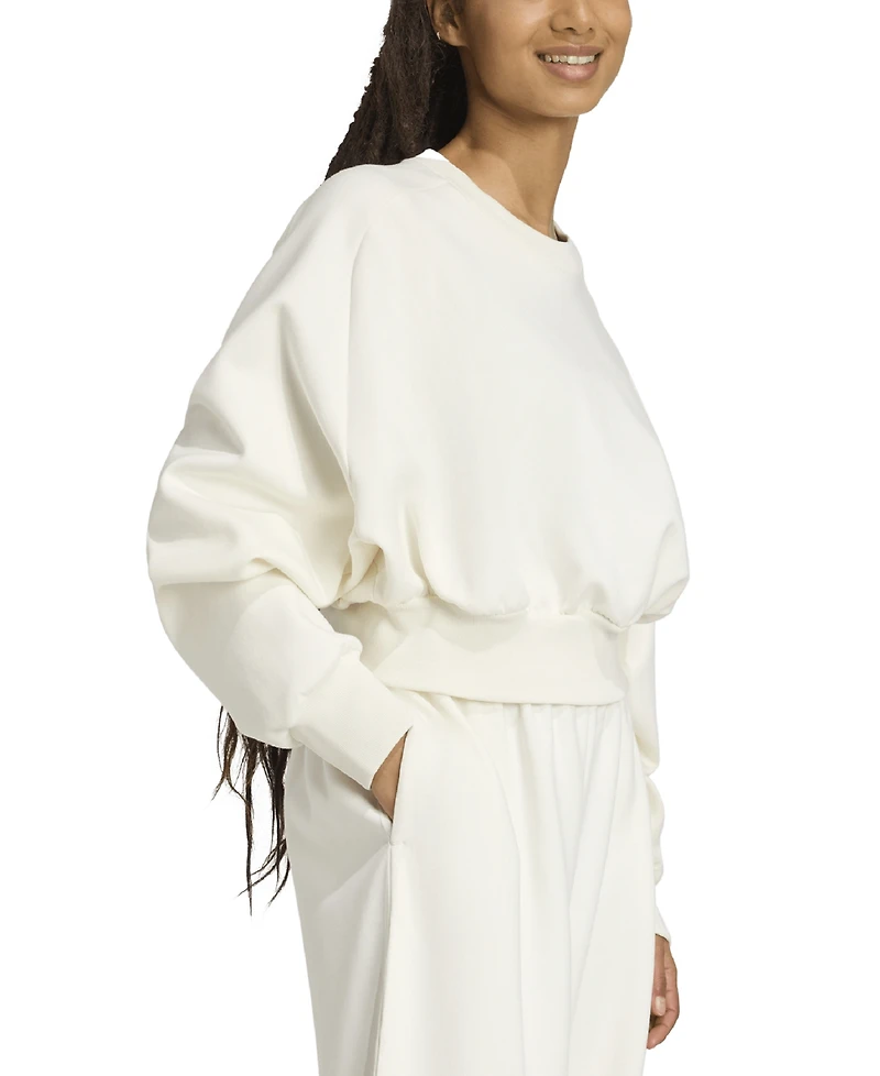 adidas Women's Soft Lux Relaxed Crewneck Sweatshirt