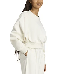 adidas Women's Soft Lux Relaxed Crewneck Sweatshirt