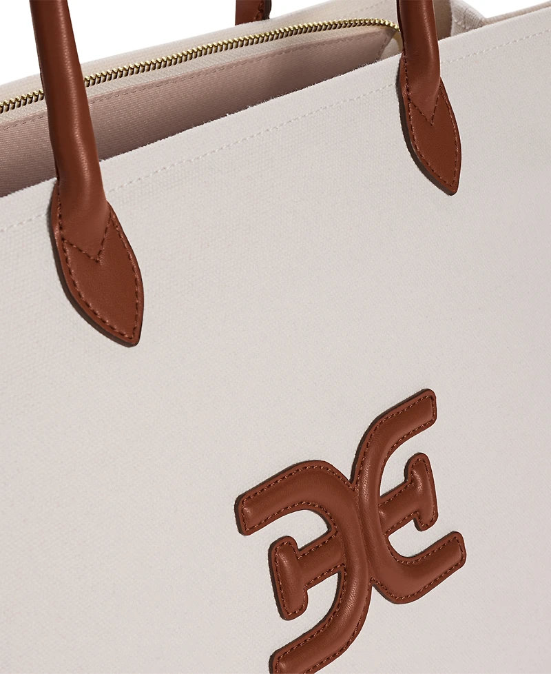 Sam Edelman Cooper Extra Large Logo Canvas Tote
