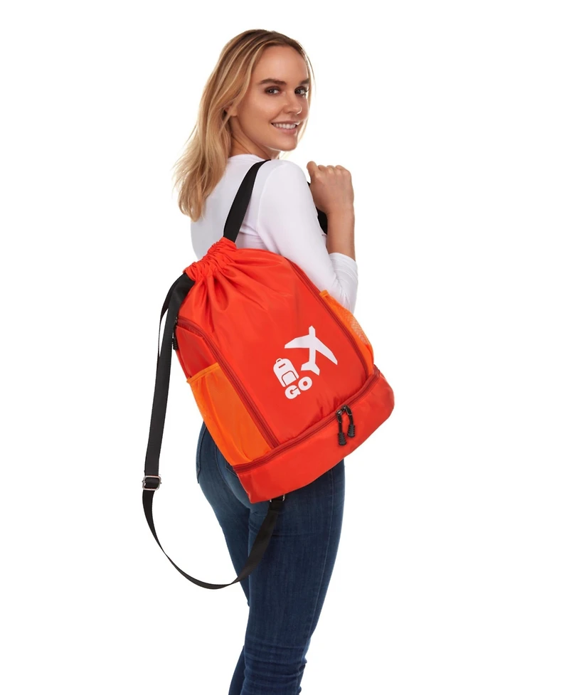 Perfect Personal Travel Go Bag- Orange