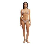 Cotton On Women's Micro Slider Triangle Bikini Top