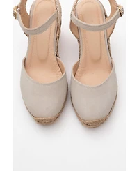 Sinta Suede Leather Platform Espadrille (Women)