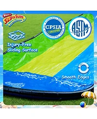 Wham-o Slip N Slide Triple Waver Rider with Boogie 18ft for Kids 5-12 Years Backyard Water Fun