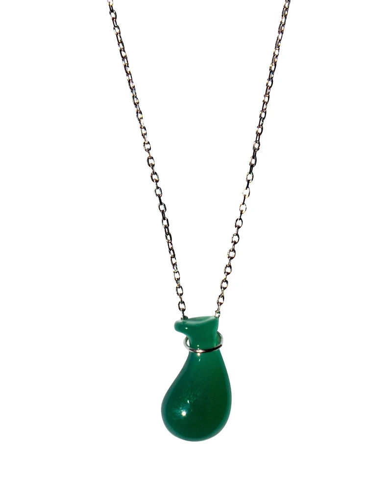 Fudai — Green Jade Stone Pendant Necklace