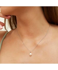 Spero London Treasures Baroque Seed Pearl Pendant Sterling Silver Necklace