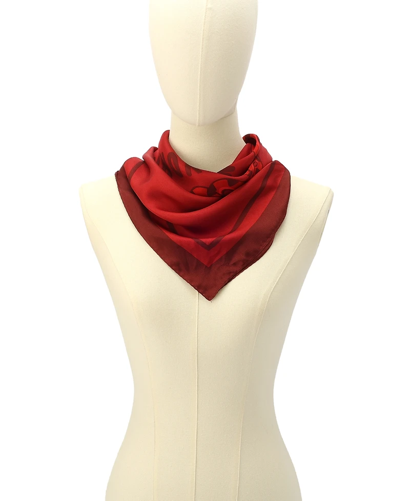 Coach Women's Script Snake Printed Bandana Scarf