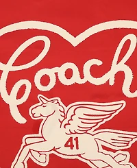 Coach Women's Valentine's Day Pegasus Print Silk Square Scarf