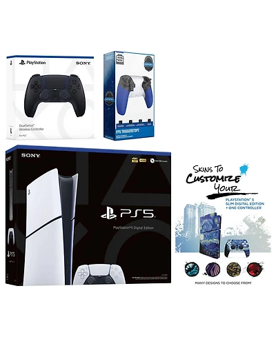 Sony Playstation 5 Slim Digital with Extra Chroma Indigo Controller