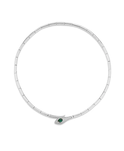 Rachel Zoe 14K Gold Plated Sterling Silver Snake Collar Necklace
