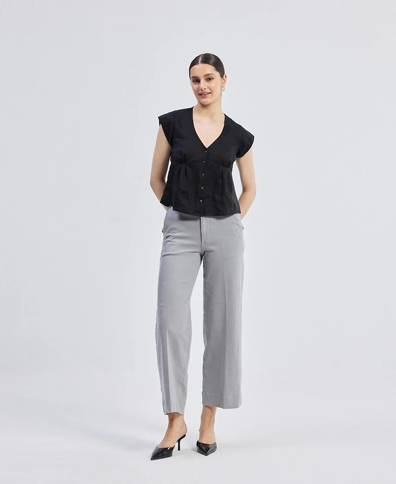 Reistor Women's Deep V-neck Short Top