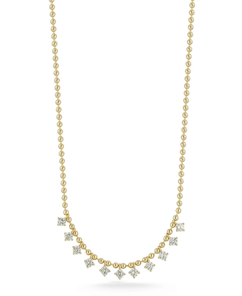 Rachel Zoe 14K Gold Plated Sterling Silver Charm Necklace with Ball Chain