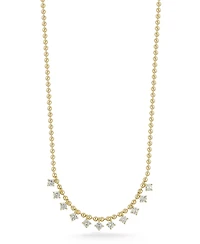 Rachel Zoe 14K Gold Plated Sterling Silver Charm Necklace with Ball Chain