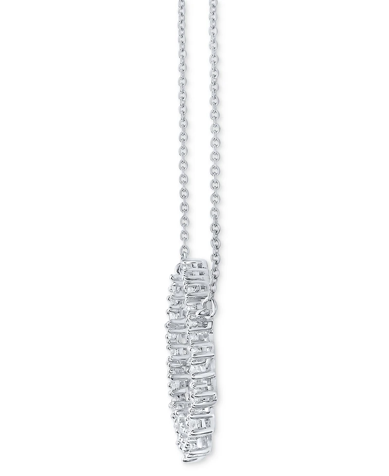 Diamond Scattered Necklace (3/8 ct. t.w.) in 10k White Gold