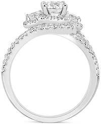 Diamond Halo Ring (1-1/2 ct. t.w.) 14k White or Yellow Gold