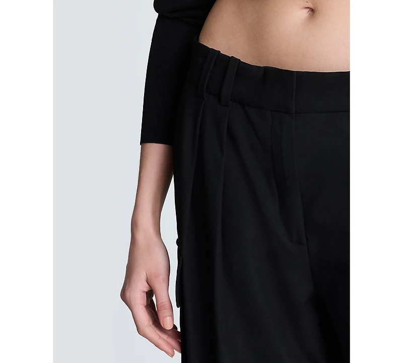Kenneth Cole Women's Fly-Front Pleated Cargo Pants
