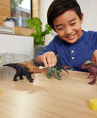 Jurassic World Dino Reveal Dinosaur Battle Pack 2-Pack with Battle Arena New Toy