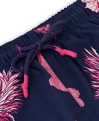 Sunset x Vine Men's Tropical-Pattern Woven Swim Trunks