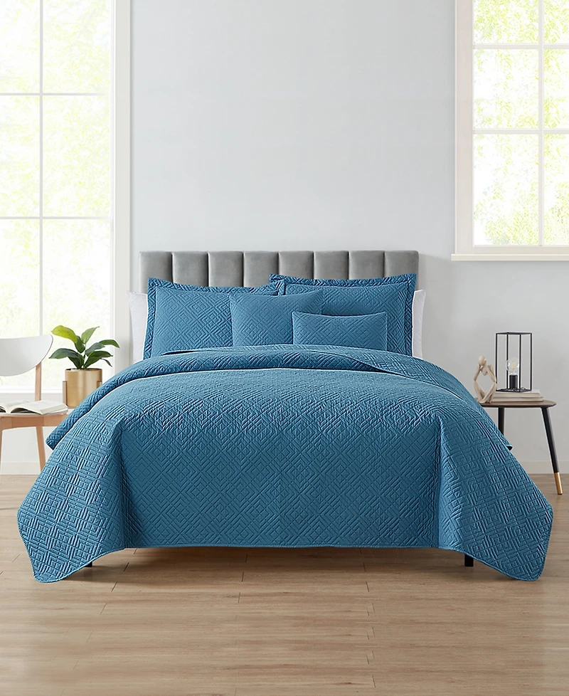 Nestl Diamond Embossed 5-Pc. Quilt Set, Full/Queen