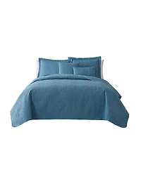 Nestl Grid Embossed 5-Pc. Quilt Set, Full/Queen