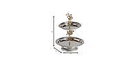 Handcrafted Round Stainless Steel Tray – Sleek Serveware for Indoor & Outdoor Spaces