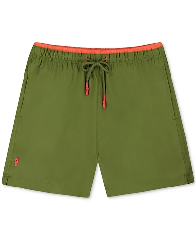 Sunset x Vine Men's Solid Woven Swim Trunks