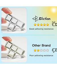 JDiction 400g Uv Resin, New Formula Crystal Clear Uv Resin Solar Cure Sunlight Activated Hard Uv Resin Kit for Jewelry Making, Casting and Coating Diy