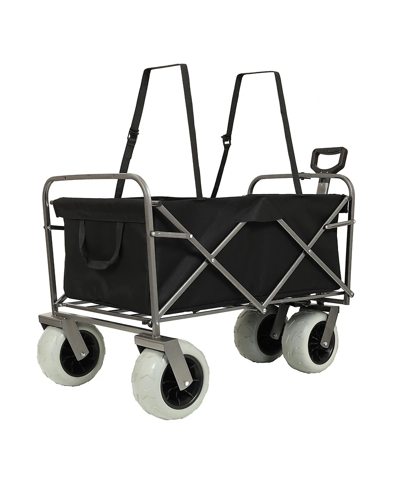 Streamdale Beach Wagon - Big Wheels, 500lbs Capacity, All Terrain, Black
