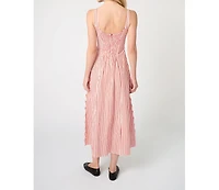 WeWoreWhat Women's Ruched Cup Midi Dress