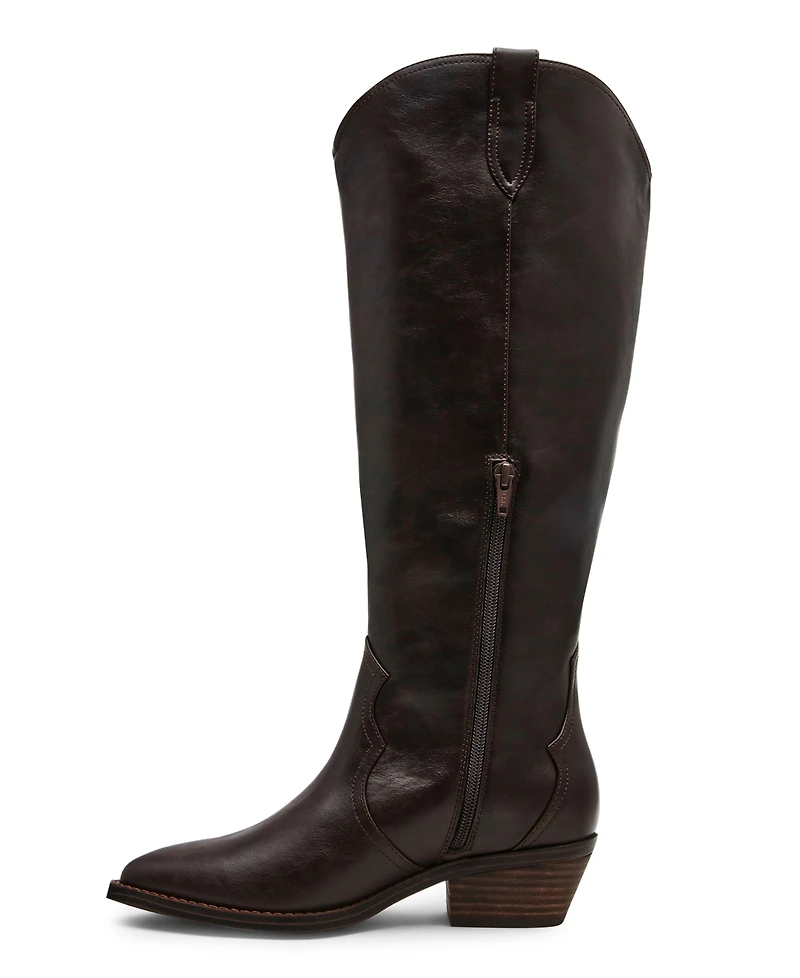 Dv Dolce Vita Women's Kit Knee-High Wide Calf Cowboy Boots