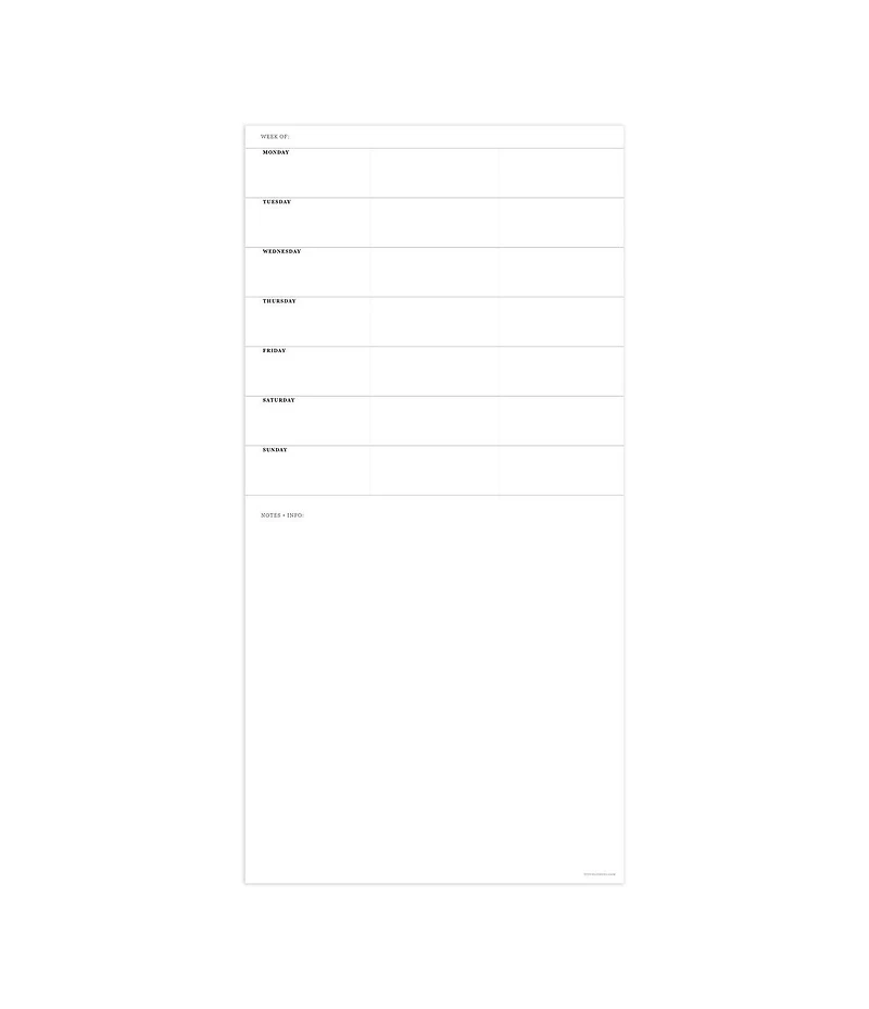 Undated 12" x 12" Dry Erase Vertical Wall Calendar