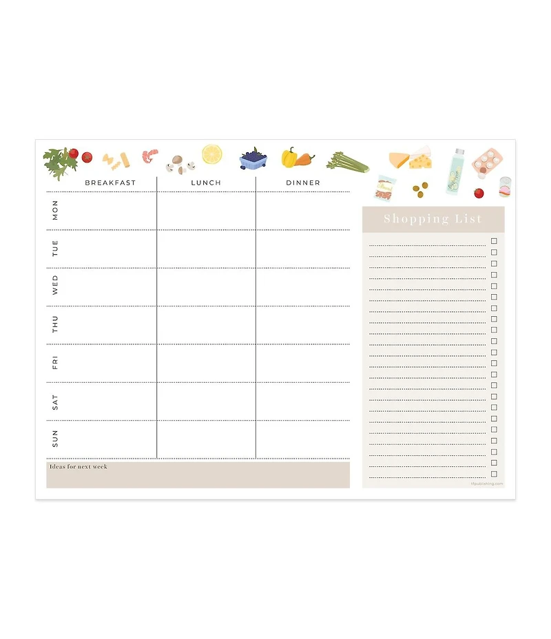 Everyday Essentials Meals & Grocery Planning Pad