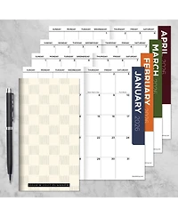 2026-2027 Checkerboard Small Monthly Pocket Planner