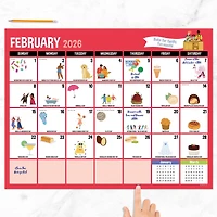 2026 Every Day's A Holiday Large Desk Pad Monthly Blotter Calendar