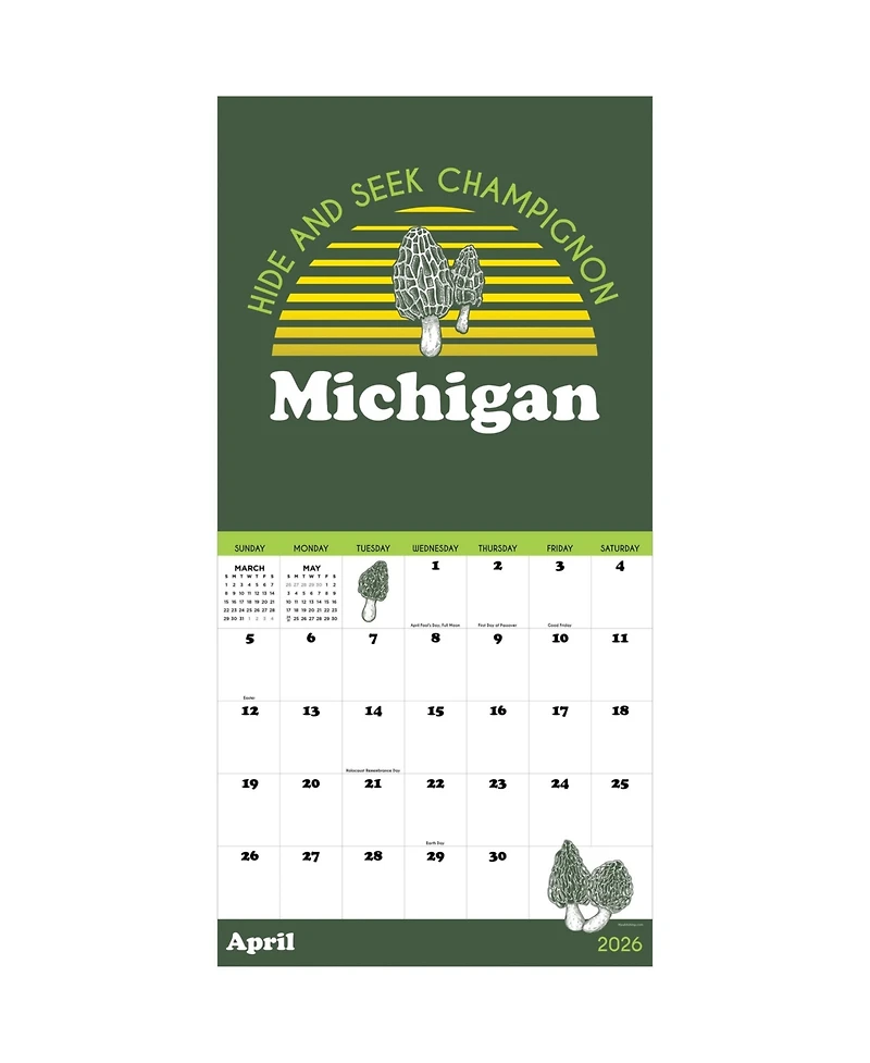 2026 Home: Michigan Wall Calendar