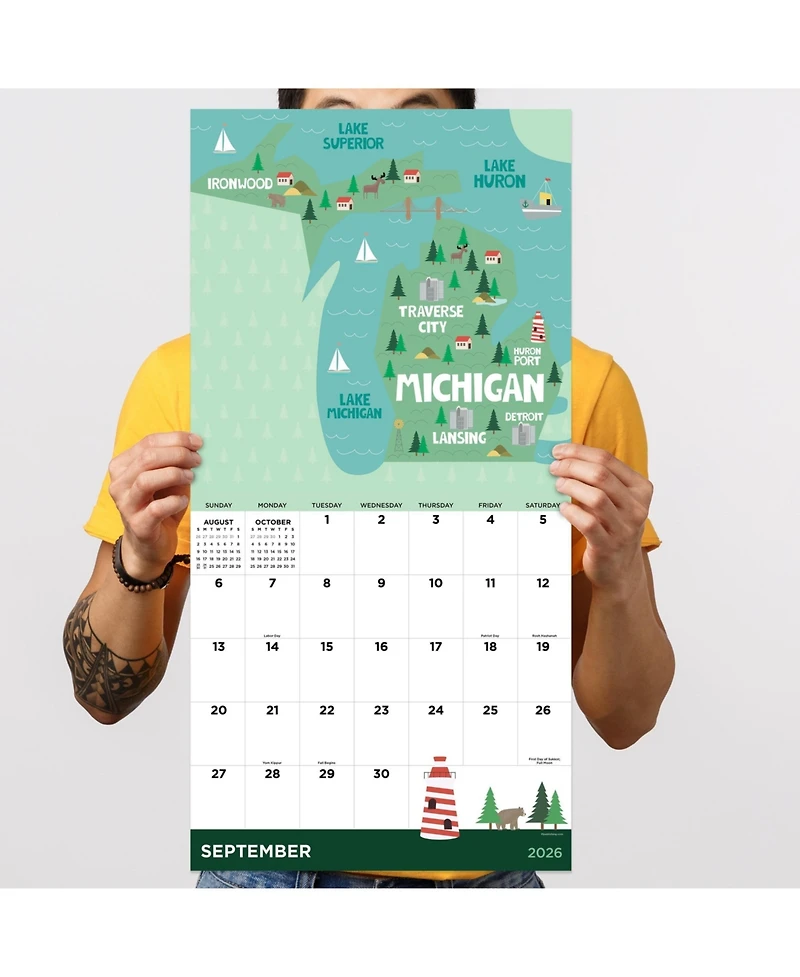 2026 Home: Michigan Wall Calendar