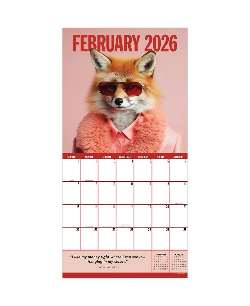 2026 Pawsmopolitan Wall Calendar