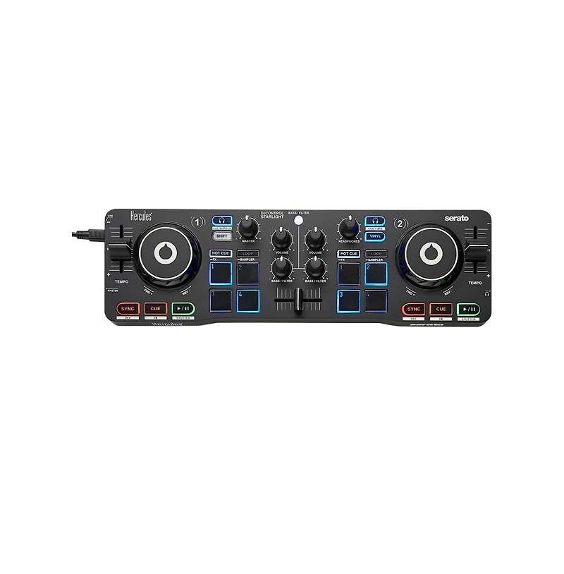 Hercules Dj Control Starlight Compact Controller with Serato Dj Lite