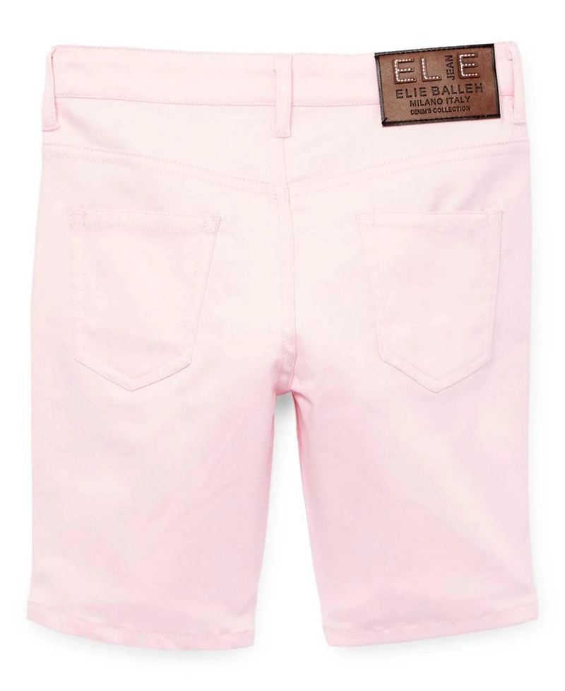 Elie Balleh Big Boys Pink Cotton Twill Short