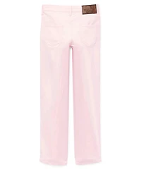 Elie Balleh Big Boys Pink Slim Fit 5 Pocket Twill Pants