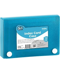 3" X 5" Index Card Case Holds 100 Cards Includes Business Card/Index Holder and 5 Tab Dividers Comes Assorted Color – (Pack of 4)